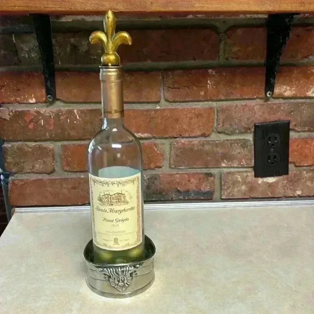 Brass Wine Coaster/Champagne Coaster/Candle Holder Handcrafted In India